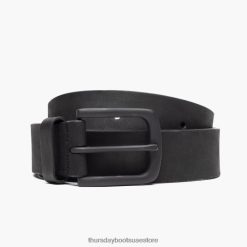 رجال أسود غير لامع حزام جلد تراثي Thursday Boots مُكَمِّلات Z640JR176