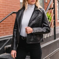 نحيف أسود سترة دراجة نارية Thursday Boots ملابس Z640JR500