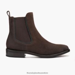 نحيف جلد الغزال البني الداكن دوقة Thursday Boots أحذية Z640JR326